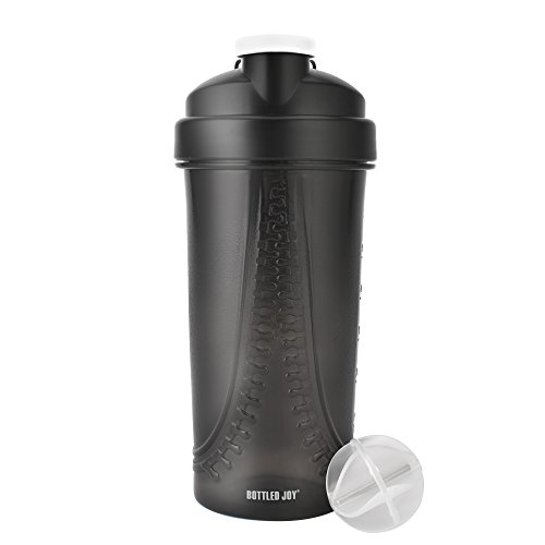 BOTTLED JOY Protein Shaker Bottle, Mixer Ball Shake Water Bottle