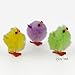 WEWILL Adorable Mini Vibrant Colors Easter Chicks - Box of 12 Party Decoration Easter Egg Bonnet Decoration Plush Chicks 1-Inch (Style 1)