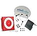 Waterproof Apple iPod Shuffle by AudioFlood with True Short Cord Headphones - Highest Rated Waterproof MP3 Player on Amazon (Red)
