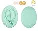 Suily Babies Highchair Feeding Tray Round Silicone Suction Placemat for Children, Kids, Toddlers,Kitchen Dining Table with Built in Plate and Bowl,Little Whale (Tiffany Green)