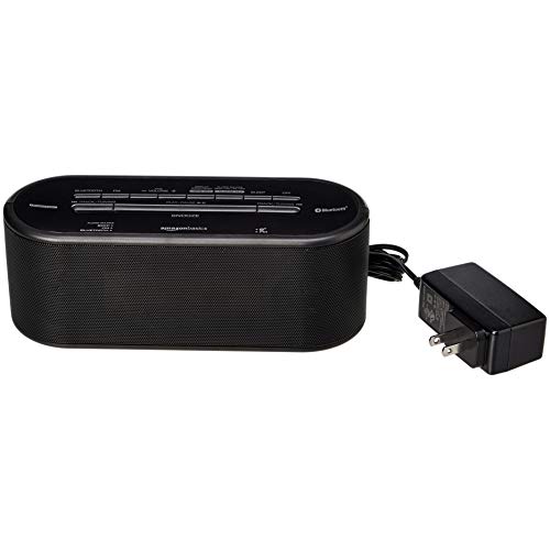 Amazon Basics Digital Alarm Clock with FM Radio, USB Charging Port and