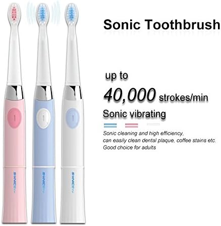 SONICETYElectric Toothbrush HI-503 (Value Pack Includes 3 Brushheads) (Pink)