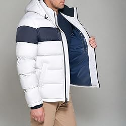 Tommy Hilfiger Men's Hooded Puffer Jacket, Ice