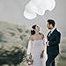 100pcs 12 inch White Balloons, Quality latex Balloons for Party Supplies and Decorations (White)