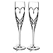 Waterford Love True Love Crystal Flute Pair