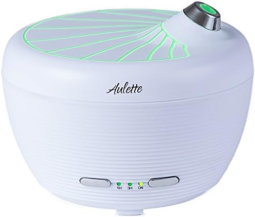 Small Desk Diffuser Filterless Humidifier - Best as Ultrasonic Fragrance Diffuser or Desktop Humidifier - Lasts for 10 hours - Adjustable LED Lights - Silent USB and Wall Socket Powered Aroma Diffuser