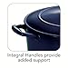Tramontina Enameled Cast Iron Dutch Oven Pot with Lid, Round 6.5-quart, Blue