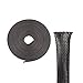 PET Expandable Braided Sleeving 50Ft-1/2 & 1/4 inch Wire Loom, Aibole Braided Cable Sleeve Wire Wrap,Black