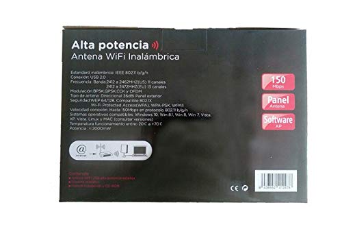 Antena-WiFi-Wonect-N4000-USB-Largo-Alcance-Cable-Exterior-Longitud-10-Metros
