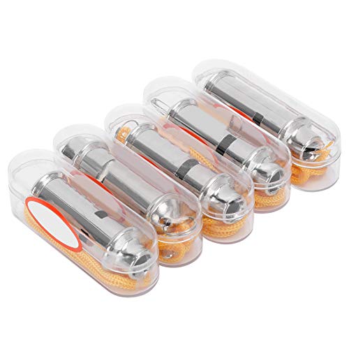 Cikonielf 5PCS Pigeon Whistle Stainless Steel Ultrasonic Dove Whistle Call Dog Training Whistle Pet Behavior Training Tool for Bird Pigeon Parrot