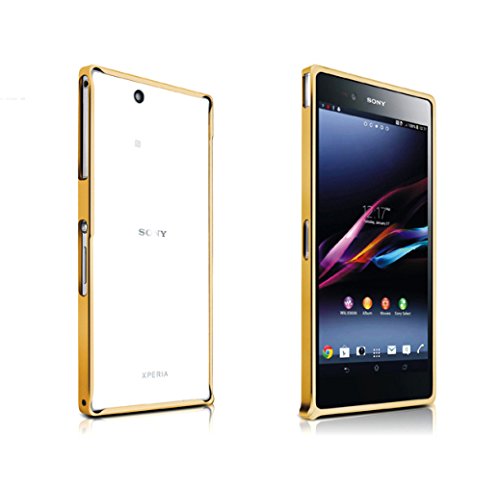 Szjay Â® Ultra Thin Deluxe Metal Aluminum Alloy Frame Bumper Case Cover for Sony Xperia Z Ultra Xl39h (Deep Gold)