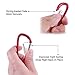 Carabiner Clip Aluminum D-Ring Spring Loaded Gate Small Keychain Carabiner Clip Set for Outdoor Camping 4 Different Sizes Assorted Colors Pack of 20