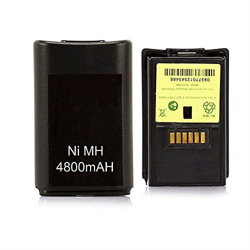 Bateria recarregável 4800mah controle xbox 360