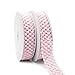 CT CRAFT LLC Elastic Crochet Headband Ribbon for Hair Bows, Hair Accessories for Girls, Waistband for Baby, Boy and Girl, Gift Wrapping, 1-1/4 inch (30mm) x 5 Yards x 2 Rolls, Precious Pink