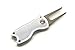 Silver GoPick Golf Divot Repair Tool - Stainless Steel Switchblade with Detachable Ball Marker