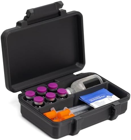 Amazon.com: 10mL Vial Storage Case with Syringe Compartment 3 Slot Peptide HRT TRT GLP-1 Semaglutide Tirzepatide Insulin Organizer Travel & Refrigerator Ready : Health & Household Amazon.com: 10mL Vial Storage Case with Syringe Compartment 3 Slot Peptide HRT TRT GLP-1 Semaglutide Tirzepatide Insulin Organizer Travel & Refrigerator Ready : Health & Household
