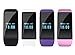 Naxxlabs Smart Fitness Tracker, Heart Rate Monitor Wristband Water Bluetooth Resistance Watch Activity Step Tracker for Android and IOS Smartphones