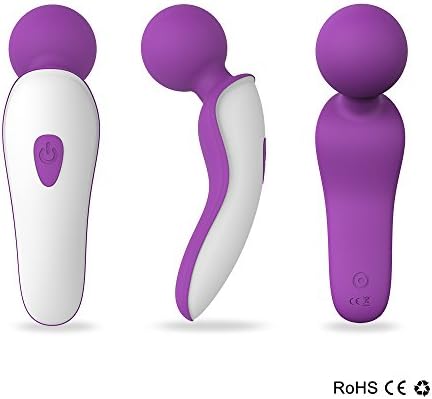 Silicone Cordless Portable Magic Wands Personal Care Rechargeable Vibrating Massager Waterproof Vibrators(purple)