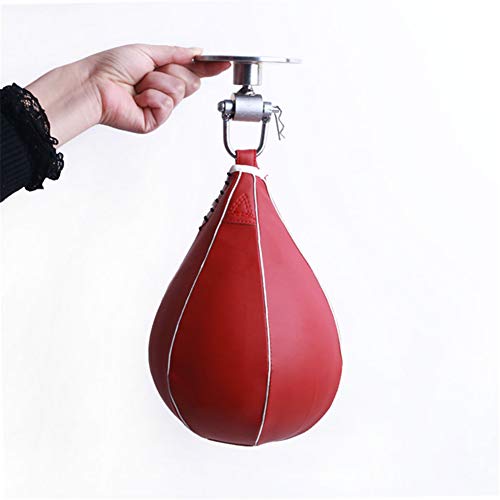 Saco-de-boxeo-Speed-Bag-Bola-de-perforacin-giratoria-de-cuero-resistente-para-colgar-Saco-de-boxeo-en-forma-de-pera-con-accesorios-de-montaje-ideal-para-el-hogar-entrenamiento-de-gimnasio