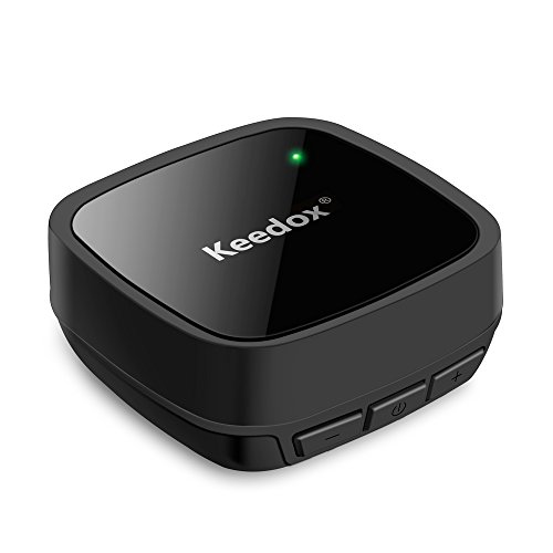 Bluetooth Receiver Transmitter, Keedox V4.0 Bluetooth Music Receiver Transmitter Wireless Audio Receiver Stereo Transmitter with aptx for Headphones Car TV