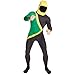 Morphsuits Men's Jamaican Fancy Dress Costume-Size 165 to 180cm, Black/Green/Yellow, Standard Size