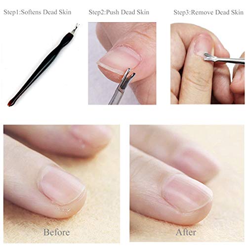 Upgrade Nano Glass Nail File 5 Packs Manicure Tools Kit Tempered Glass Shiner, 4 Crystal Nail Files Nail Buffers Polisher for Natural Nails & 1 Triangle Cuticle Nail Pusher Peeler Scraper - Thumbnail 2