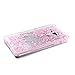Galaxy Grand Prime Case, PHEZEN [Liquid Glitter] Transparent 3D Glitter Quicksand and Bling Sparkle Love Heart Dynamic Flowing Clear Hard Back Case for Samsung Galaxy Grand Prime (Heart: Pink)