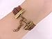 ETSYG® Mermaid Bracelet Vintage Bronze Coffee Rope Knit Heart Adage Punk Simple Charms