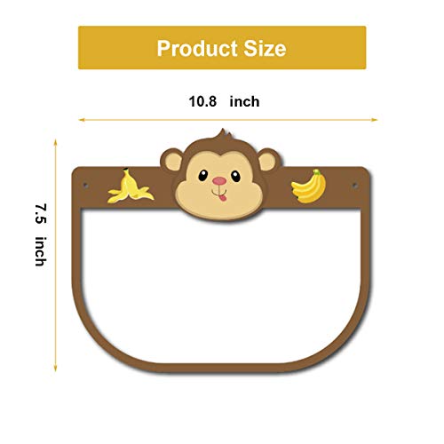 Adofect 8 PCS Kids Face Visor Cover, Reusable Full Clear Face Visor Mask with Elastic Band & Sponge (8 PCS For Boy) - Image 3