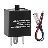 Suuonee LED Flasher Relay, Universal 12V 24V 3-PIN