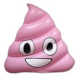 Emoji Swimming Pool Float | Pink Poo Emoticon Huge 60 Inch Raft | So Cool For Pool Parties