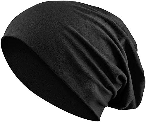 Jersey Cotton Elastic Long Slouch Beanie Men & Ladies Unisex Hat Heather in 35 (3)