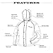 FROGG TOGGS Men's Road Toad Reflective Waterproof Rain Jacket