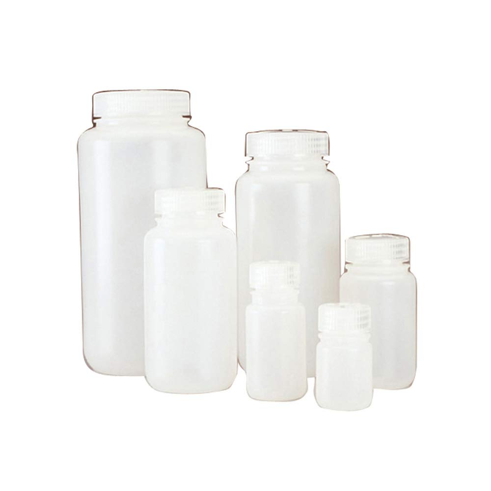 Nalgene 2105-0016 Polypropylene Copolymer Lab Quality Wide Mouth Bottle with Polypropylene Screw Type Closure, 500ml Capacity (Case of 48)