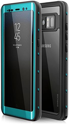 Samsung Galaxy Note 8 Waterproof Case - SHARKCASE IP68 Underwater Protective Case with Built in Screen Protector for Samsung Galaxy Note 8, 6.3'' Aquamarine