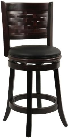 Boraam Sumatra Counter Height Swivel Stool 24Inch Cappuccino