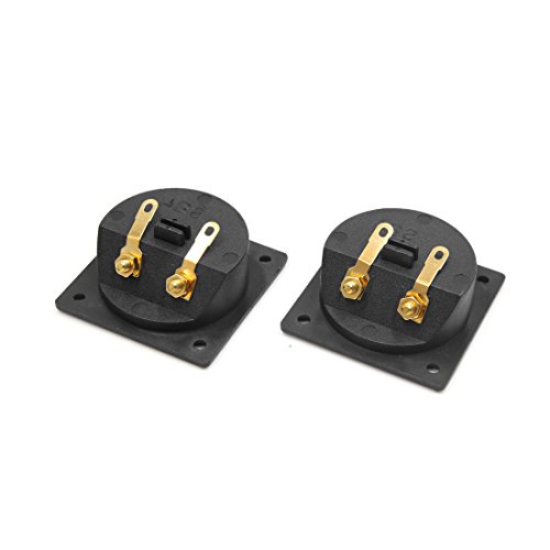 uxcell 2Pcs Audio Speaker Spring Binding Post Double Terminal Connector Board for Car