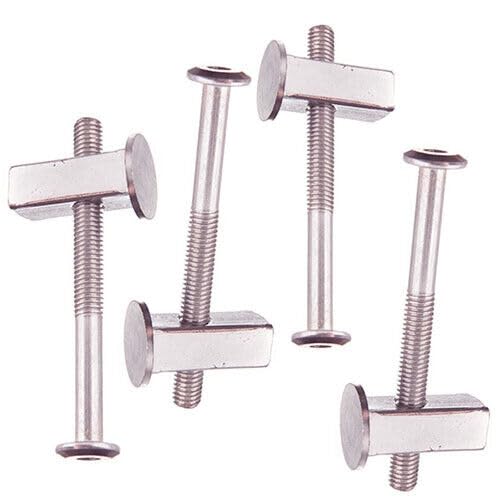 Spare Replacement Metal Bolt 8mm Metal beds bunk Bed/Square end Bolt nut - 4 Square Nuts + 4 Bolts