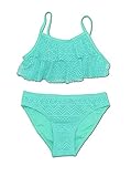 SHEKINI Girls Swimwear Flounce Crochet Two Piece Bikini Bathing Suits