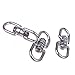 Cosmos Pack of 3 Smooth Hanging Basket Spinners Swivel Hook for Hanging Plants Chimes Bird Feeder