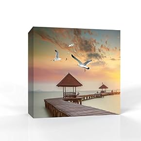 Seaside at Dusk Pictures Home Wall for Bedroom...