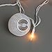 LampLust String Lights Paper Lanterns with Lights, 10 White Mini Chinese Lanterns, 3 Inch Diameter, 7 Ft Lantern String Lights Bedroom, Plugin Outdoor Waterproof Paper Lantern Party Decorations