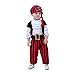 LXKIKMM May's Baby Boys Captain Infant Costumes Cap Stinker Pirate Costume 4pcs Set