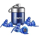 AVANTEK Hearing Protection Earplugs, High Fidelity Ear Plugs for Musicians Concerts Clubs and Festivals, Three Different Sizes Included, Breathable and Washable, Blue