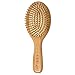 SHARCA Premium Wooden Bamboo Hair Brush with Ball Tipped Bristles from Natural Wood. Organic, Biodegradable, No plastic
