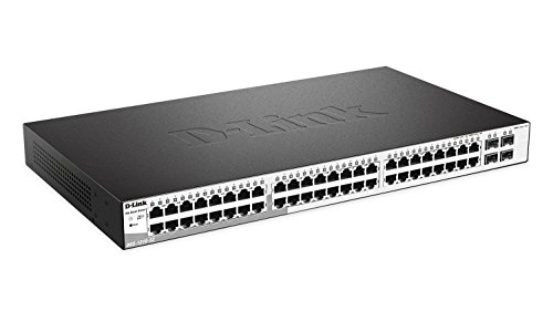 D-Link Systems 52-Port Gigabit Web Smart Switch including 4 Gigabit SFP Ports (DGS-1210-52)