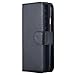 iPhone 8 Case,iPhone 7 Case, Pandawell PU Leather 9 Card Slot Wallet Folio Case with Detachable Magnetic Hard Case for Apple iPhone 8/iPhone 7 - Black