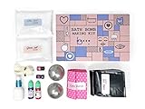 bMAKER DIY Bath Bomb Kit- Complete Kit with Lavender & Rose Essential Oils. Everything You Need Are Included-Easy to Follow Instruction. Fun for Kids & Teens. Best Gift Ideas!