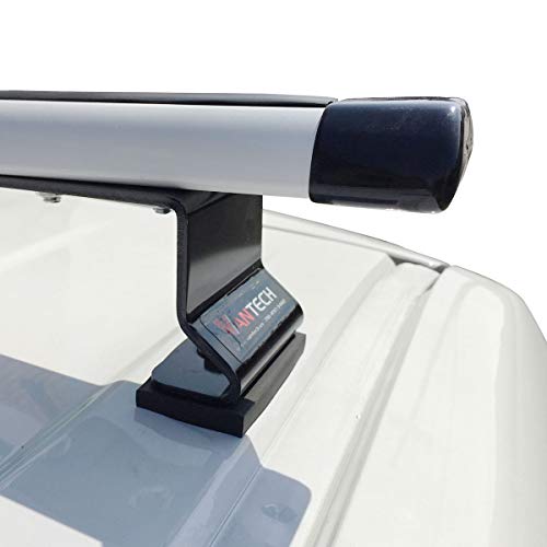 Vantech J1000 2 Bar for Nissan NV200 ladder roof rack 2013-On, White - Thumbnail 4