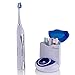 Wellness HealthPro UV-STX Ultra High Powered Sonic Electric Toothbrush with UV Sanitizing Dock Charger and 3 Brush Heads (Value Pack)